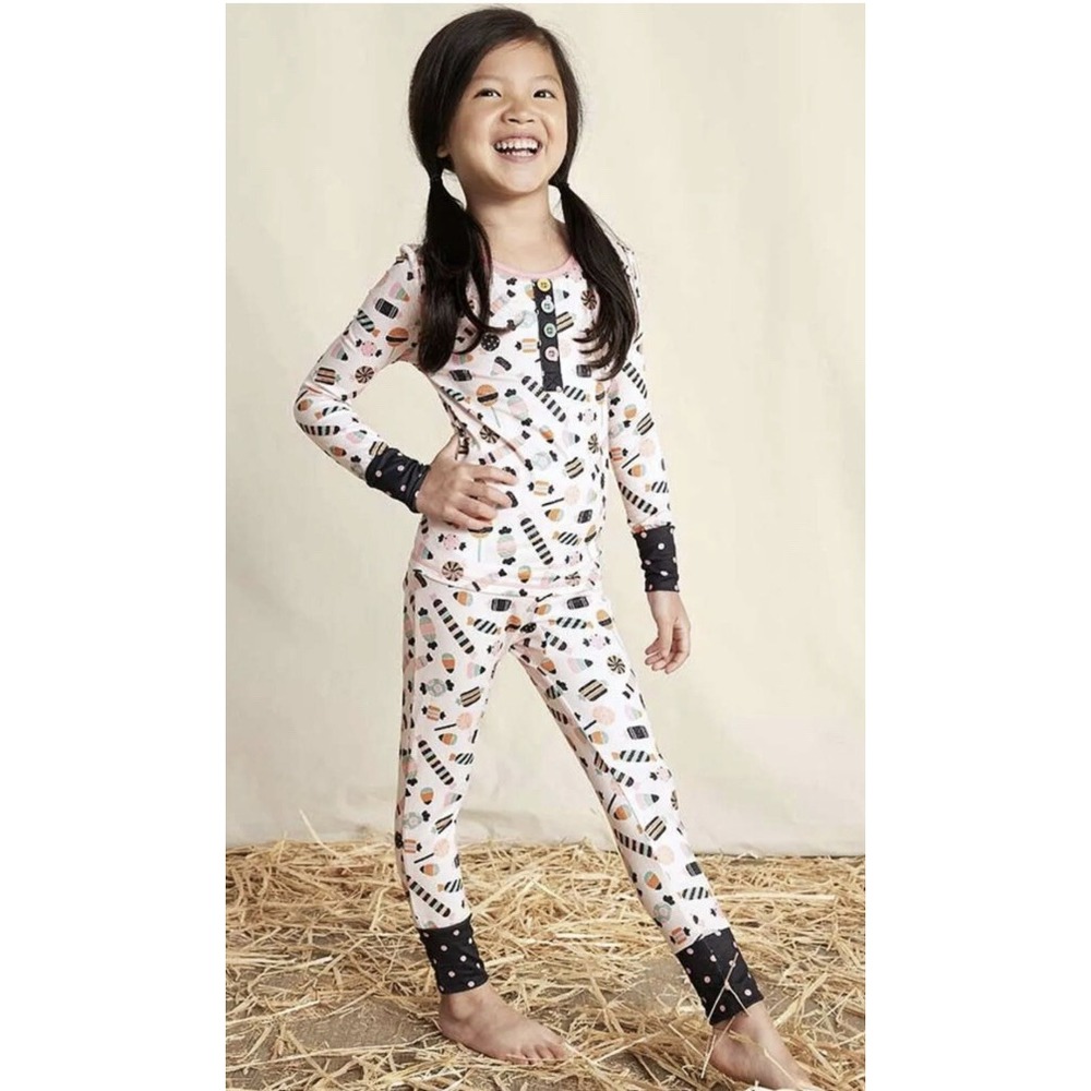 Matilda Jane Girls Sweet Treats Halloween Pajamas Size 6 Candy Soft New